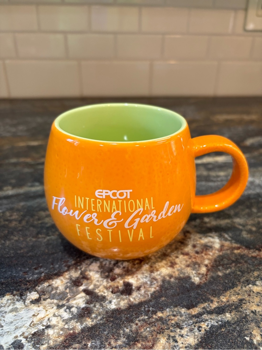 Orange bird Disney flower and garden festival mug - Picture 3 of 5